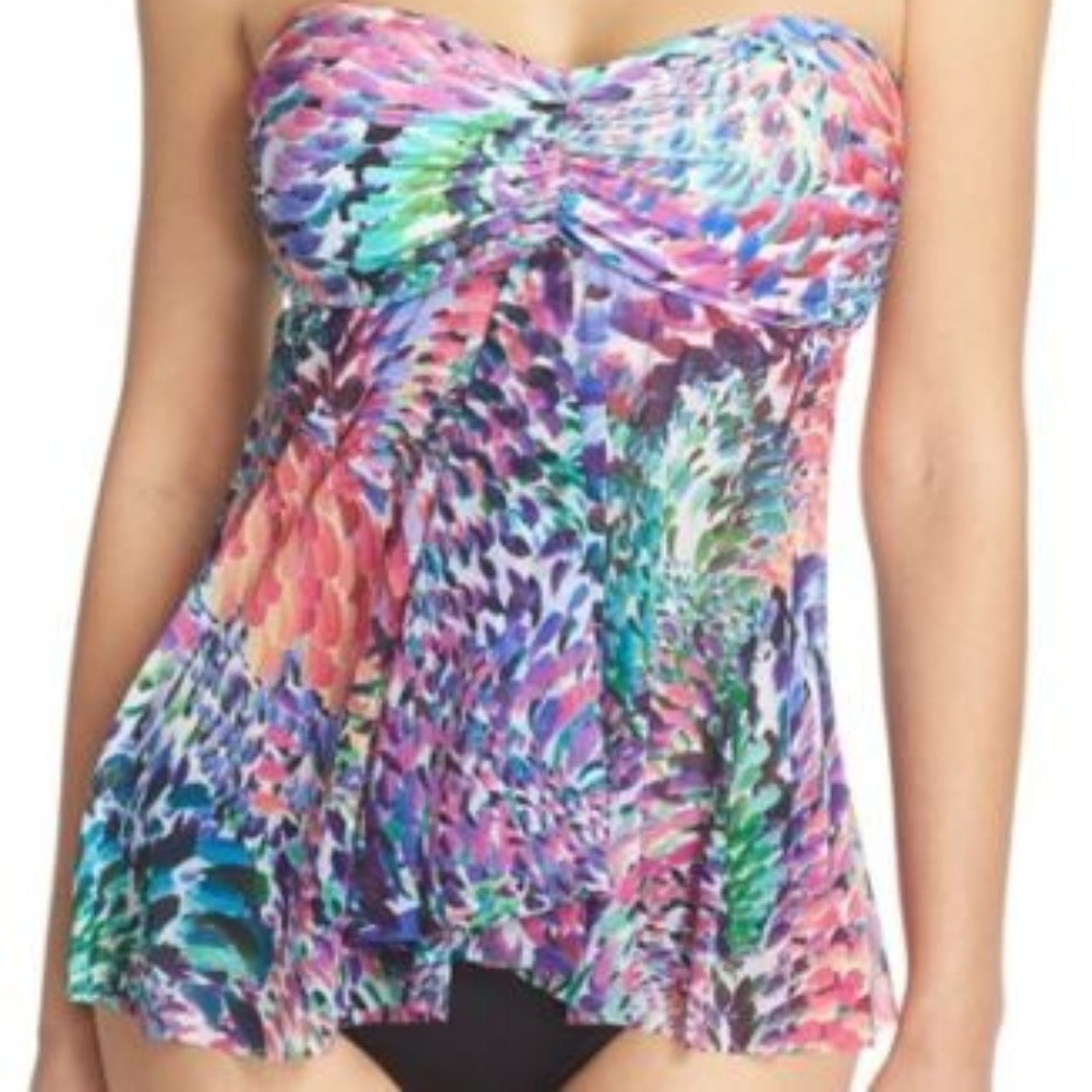 Profile By Gottex Bandeau Flyaway Tankini Top 6